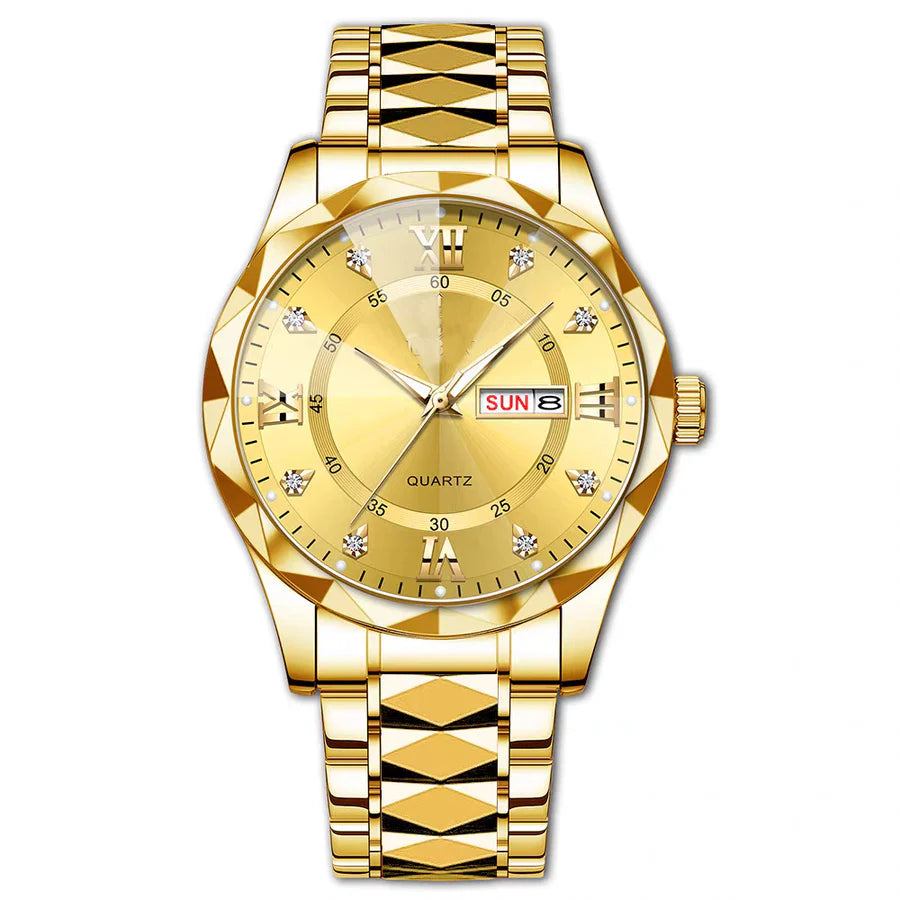 Branded Stainless Steel Business Quartz Watch