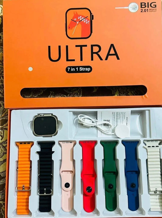 Smart Watch With 7 Straps
